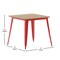 Flash Furniture 31.5 SQ Dining Table Brown Poly Top/Red Frame JJ-T14619-80-BRRD-GG - alternate 5